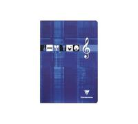 Cahier musique 21x29,7 96 pages couverture bleue