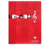 Cahier Musique & Chant piqué 17x22 cm 56 pages ligné - Assortis