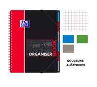Cahier Organiserbook - OXFORD - Polypropylène - 160 pages - 24,5 x 31 cm - Rouge