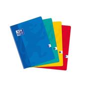 Cahier Oxford Color Life 24x32cm petits carreaux 5mm 192 pages brochées couverture carte coloris assortis