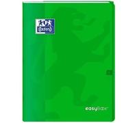 Oxford 400100009 EasyBook Cahier agrafé A4 96 pages 90 g grands carreaux seyès Vert