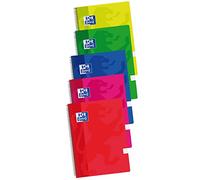 Oxford Cahier A4 Hamelin 80 feuilles quadrillé 4x4 Couverture plastique Multicolore Enfants