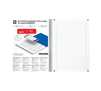 Cahier Oxford Oceanis Integrale 210X297 180P Optik P. L7Mm+Tag Polypro Assorti
