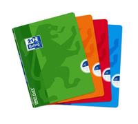 Cahier Oxford OpenFlex 17x22 grands carreaux Seyès 140 pages agrafées couverture polypro coloris assortis