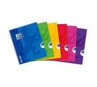 Cahier Oxford OpenFlex 17x22cm grands carreaux Seyès 100 pages reliure spirale couverture polypro coloris assortis