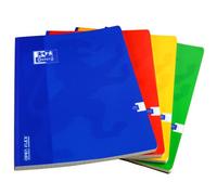 Cahier Oxford OpenFlex 24x32cm grands carreaux Seyès 192 pages brochées couverture polypro coloris assortis