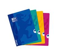 Cahier Oxford OpenFlex A4 grands carreaux Seyès 48 pages agrafées couverture polypro coloris assortis