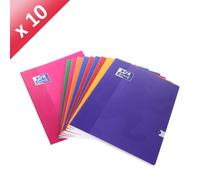Cahier - OXFORD - Piqûre - 96 Pages - 240x320 - Grands carreaux Seyès - Lot de 10