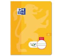 Cahier Oxford Serpodile Agrafe 170X220 48P Ligne 7Mm Niveau1 Orange