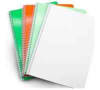 | Cahier Page Blanche A5 | Lot de Cahier 4 | Cahier Feuille Blanche à Couverture ouple | 80 Feuille PACK 4 CAHIER