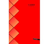 Cahier Petit Carreaux A4 200 Pages: Rouge - Grand Format - 21 x 29.7 Cm - Sans Spirale - Couverture Souple - 100 Feuilles Sans Marge - Idéal pour L'écriture, Le Dessin,...