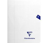 Cahier piqué Clairefontaine Mimesys - 17 x 22 cm - grands carreaux - 96 pages - incolore