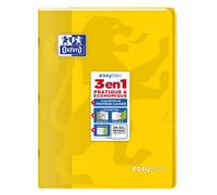 Oxford 400100060 EasyBook Cahier agrafé 24 x 32 cm 96 pages 90 g grands carreaux seyès Jaune