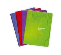 Cahier piqué 7000 17x22 cm 140 pages grands carreaux 70 g - Assortis