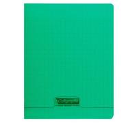 Cahier piqué 8000 POLYPRO 17x22 cm 48 pages grands carreaux 90 g - Vert