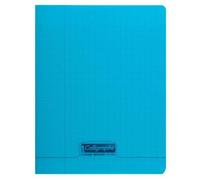 Cahier piqué 8000 POLYPRO 17x22 cm 96 pages grands carreaux 90 g - Bleu