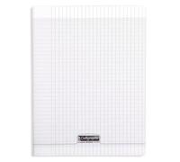Cahier piqué 8000 POLYPRO 24x32 cm 192 pages grands carreaux 90 g - Incolore
