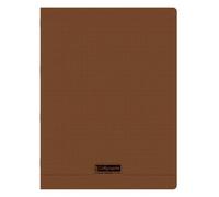 Cahier piqué 8000 POLYPRO 24x32 cm 192 pages grands carreaux 90 g - Marron