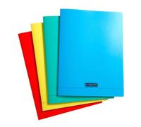 Cahier piqué 8000 POLYPRO 24x32 cm 192 pages petits carreaux 90 g - Assortis