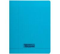 Cahier piqué 8000 POLYPRO 24x32 cm 48 pages grands carreaux 90 g - Rouge