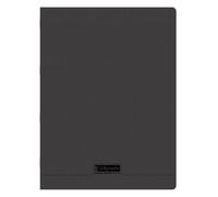 Cahier piqué 8000 POLYPRO 24x32 cm 96 pages grands carreaux 90 g - Noir
