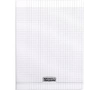 Cahier piqué 8000 POLYPRO 24x32 cm 96 pages grands carreaux 90 g - Rose