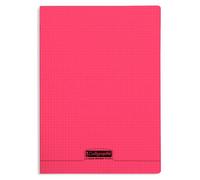 Cahier piqué 8000 POLYPRO 24x32 cm 96 pages petits carreaux 90 g - Rouge
