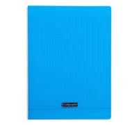 Cahier piqué 8000 POLYPRO A4 192 pages grands carreaux 90 g - Bleu