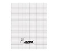 Cahier piqué 8000 POLYPRO Déficients visuels 17x22 cm 32 pages grands carreaux 4mm agrandi 16/16 90 g - Incolore