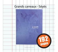 Cahier piqué - CALLIGRAPHE - 24 x 32 cm - Seyès 70 g - 192 pages - Rouge