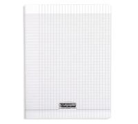 Cahier piqué 8000 POLYPRO A4 192 pages grands carreaux 90 g - Incolore