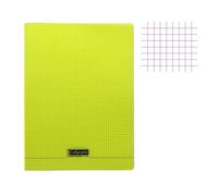Cahier piqué 8000 POLYPRO 24x32 cm 96 pages petits carreaux 90 g - Jaune