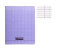Calligraphe Cahier piqué 8000 POLYPRO 17x22 cm – 192 pages grands carreaux 90 g Violet
