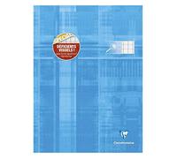 Clairefontaine Cahier piqué pour déficients visuels 24x32 cm 96 p grands carreaux 2,5 mm – Assortis