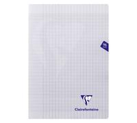 Cahier piqué Clairefontaine Mimesys - A4 21 x 29,7 cm - grands carreaux - 96 pages- incolore