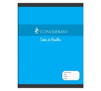 Cahier piqué Conquérant Sept 17 x 22 cm brouillon - grands carreaux - 96 pages