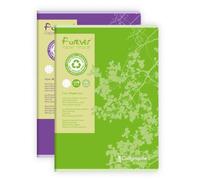 Cahier piqué FOREVER A4 96 pages petits carreaux 70 g - Assortis