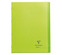 Cahier piqué Koverbook Clairefontaine - A4 21 x 29,7 cm - grands carreaux - 96 pages - vert