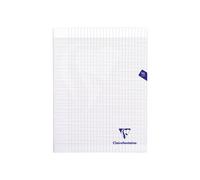 Cahier piqué Mimesys Clairefontaine - 24 x 32 cm - grands carreaux - 96 pages - Bleu