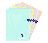 Cahier piqué Mimesys PASTEL A4 96 pages grands carreaux couverture polypropylène
