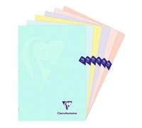 Cahier piqué Mimesys PASTEL A4 96 pages petits carreaux couverture polypropylène