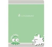Cahier piqûre 32 pages, seyès 4 mm 70 g, format 17 x 22 cm CONQUERANT - selon disponibilité G