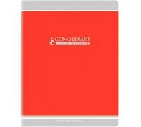 Cahier piqûre 32 pages, seyès 90 g, couverture carte recy format 17 x 22 cm CONQUERANT - selon disponibilité