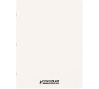 Cahier piqûre 96 pages seyès 90 g, couverture personnalisable, format 24 x 32 cm CONQUERANT