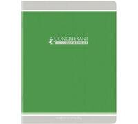 Cahier conquerant classique agrafe 240x320mm 96 pages seyes 90g couverture carte recyclee coloris vert