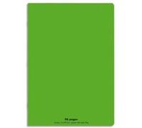 Cahier piqûre Clairefontaine 21x29,7cm, 96 pages grands carreaux, Vert Vert G