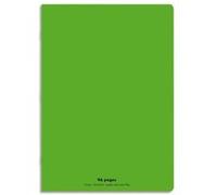 Conquerant - Cahier Classique 24 x 32 cm - Grands carreaux Seyès 96 pages - Couverture polypro vert