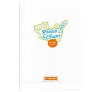 Cahier Poésie et Chant piqué 8000 POLYPRO A4 96 pages grands carreaux + uni 90 g - Incolore