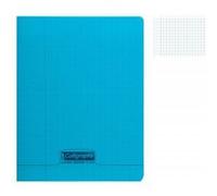 Cahier piqué 8000 POLYPRO 17x22 cm 96 pages grands carreaux 90 g - Bleu
