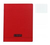 Cahier Polypro Rouge CALLIGRAPHE 17x22 96p Grands Carreaux Séyès 90g Rouge G